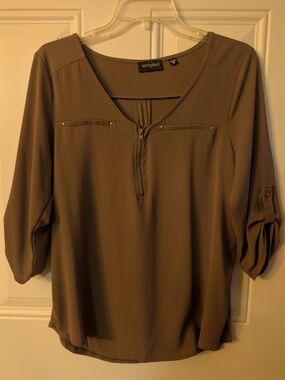 Tempted Women's Brown Blouse